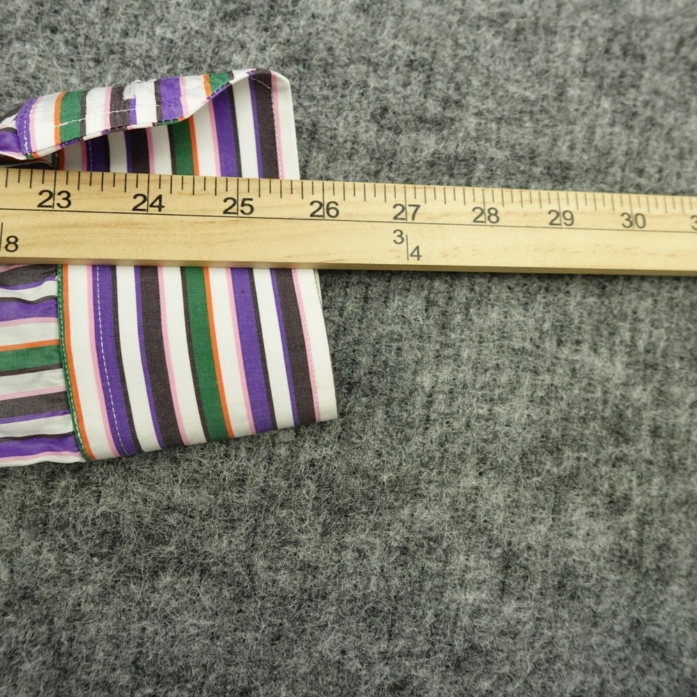 ETRO Shirt Mens 41 Multi Color‎ Long Sleeve Button Up Made In Italy Lightweight - Picture 9 of 9